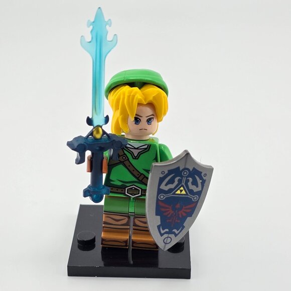 LINK minifigure LEGEND OF ZELDA minifigure Zelda Lego Compatible Nintendo Figure - Picture 1 of 3